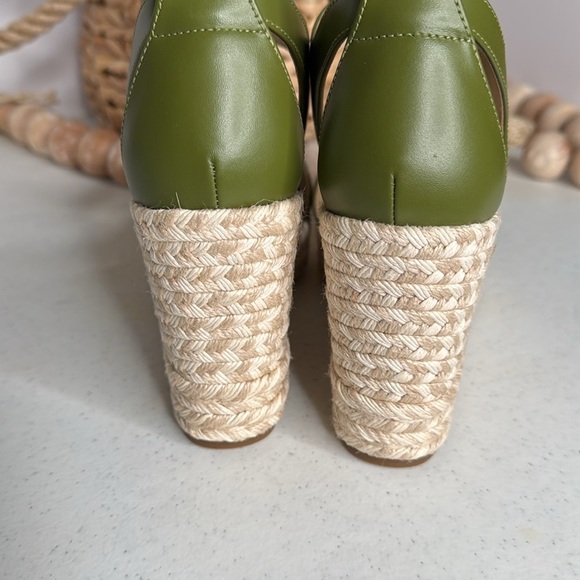 Michael Kors Berkley Zipper Espadrille Platform Wedge Sandals Sz 8 - Picture 4 of 11